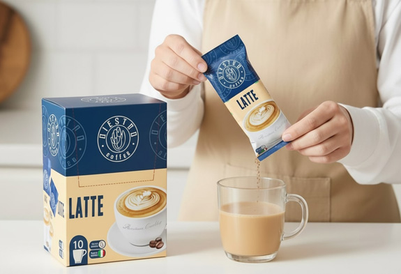 پودر قهوه فوری لاته